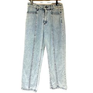 So 90’s Acid Washed Straight Leg  Look Denim